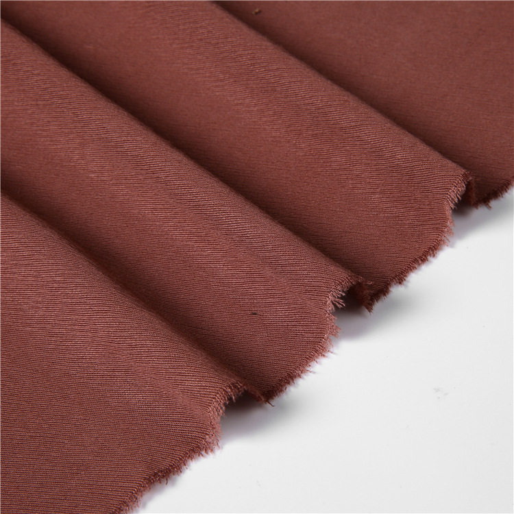 Fabricante de color de tela de mezcla de algodón de color sólido blando falda tejida de alta calidad de tela de tela de mujer de alta calidad de la marca