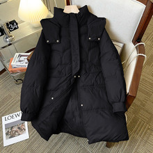 羽绒棉服女2023年中年妈妈中长款棉衣加厚外套女装棉袄冬时尚百搭