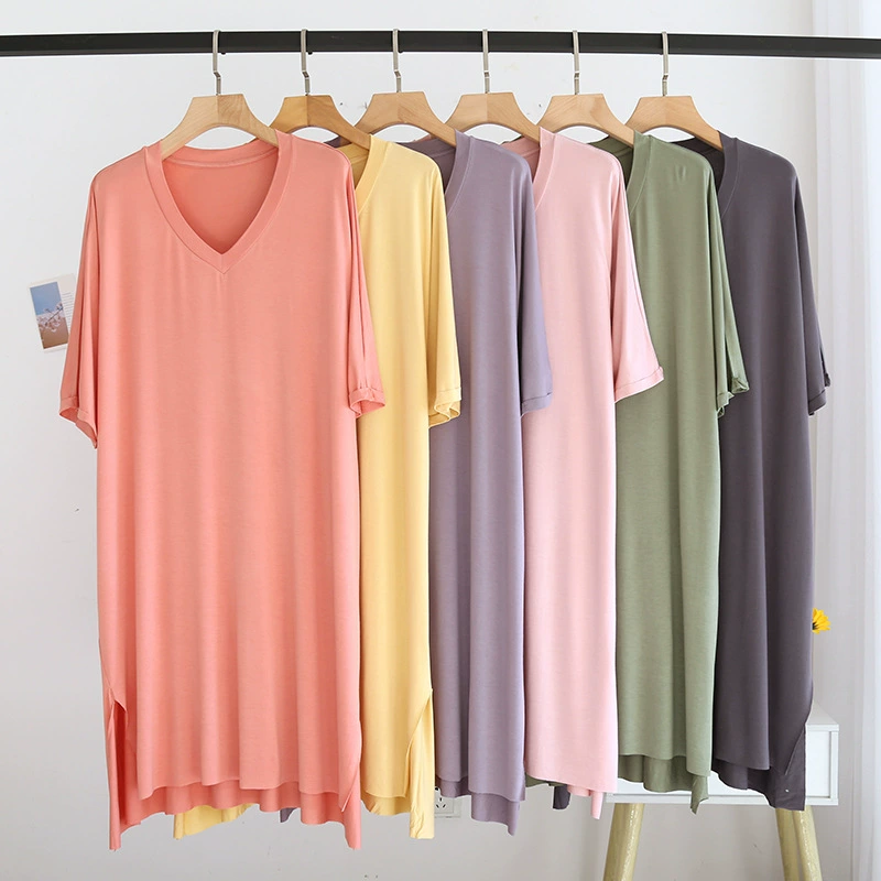 Summer thin long colored knitted pijama, custom-made