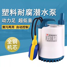 SPP防腐蚀耐酸碱潜水泵全自动高扬程底吸花园抽水机水泵增压泵