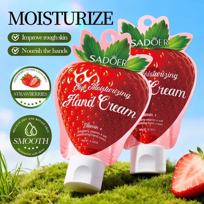 SADOER Grass Inglés Fruit Humectant Hand Cream Bolsa anti-seco - agrietamiento humectante Hand Cream transfronterizo explosión image 3