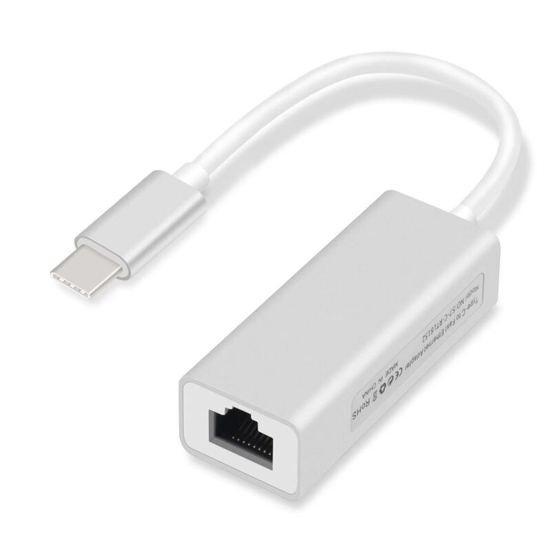 Aluminum Alloy Type-C to 100m Network Card Rj45 USB C Mobile Phone Laptop External Network Port Driver-Free Aluminum Alloy Type-C to 100m Network Card Rj45 USB C Mobile Phone Laptop External Network Port Driver-Free
