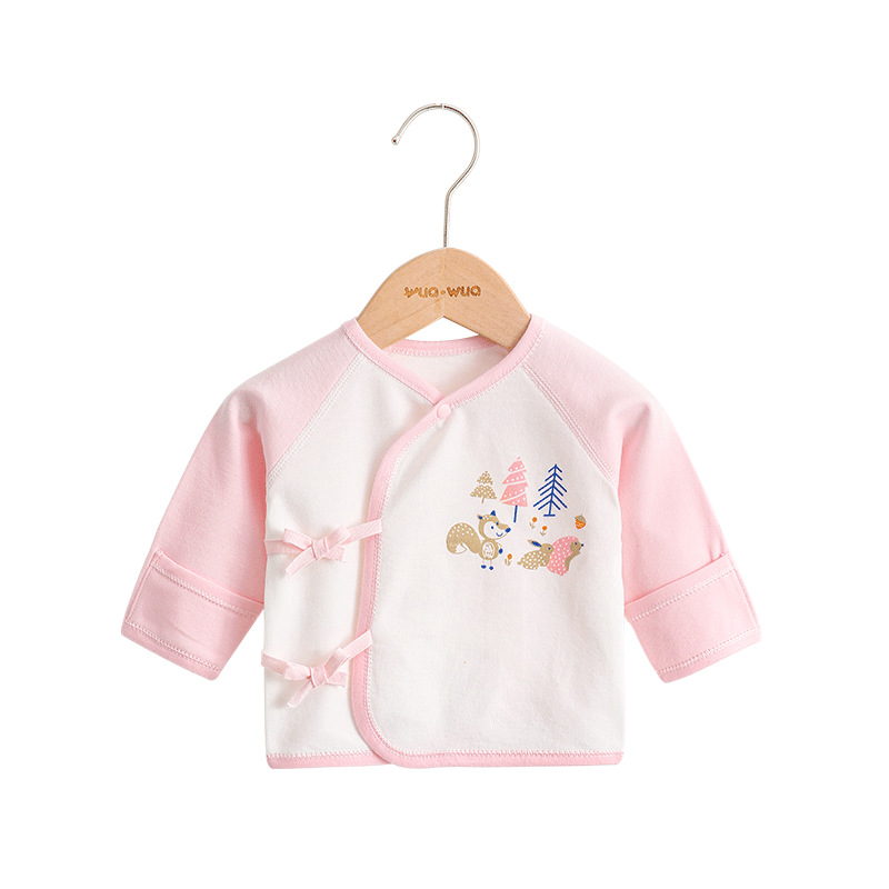 半背衣初生婴儿新生儿衣服纯棉宝宝和尚服内衣秋衣单上衣春秋夏装