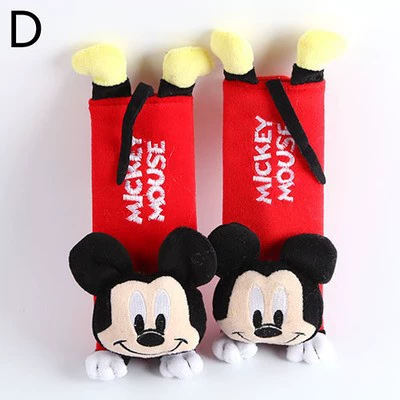 Japanese-Style Shin-Chan and Stitch Car | Seat belt shoulder pad - red-rice