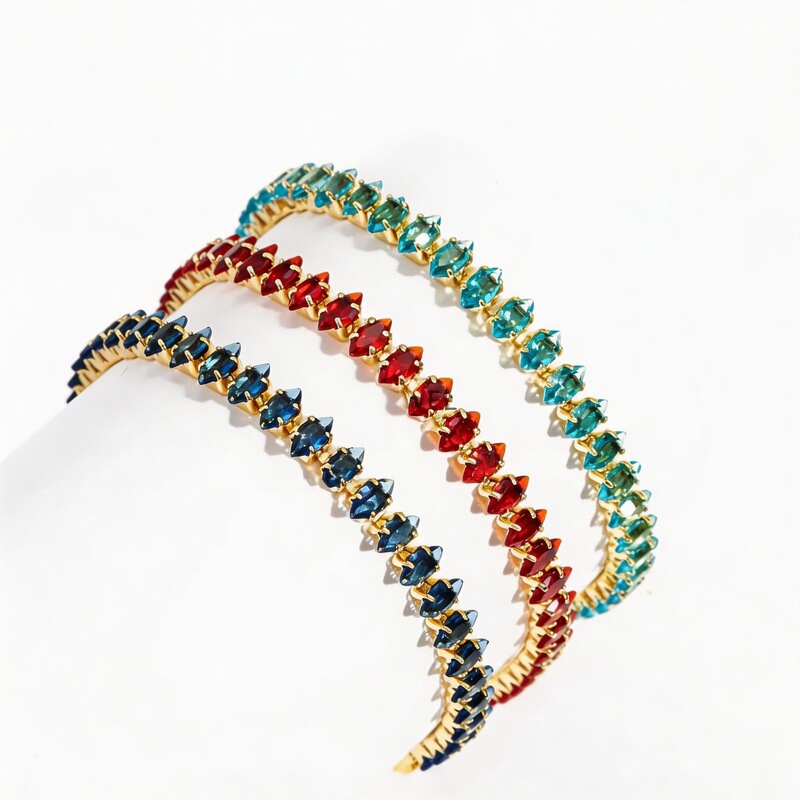 Popular Zircon Claw Chain High-End Bracelet Women's Accessories Marquise Amazon Cross-Border Jewelry Copper Factory Direct Sale Women's Hand Jewelry Popular Zircon Claw Chain High-End Bracelet Women's Accessories Marquise Amazon Cross-Border Jewelry Copper Factory Direct Sale Women's Hand Jewelry