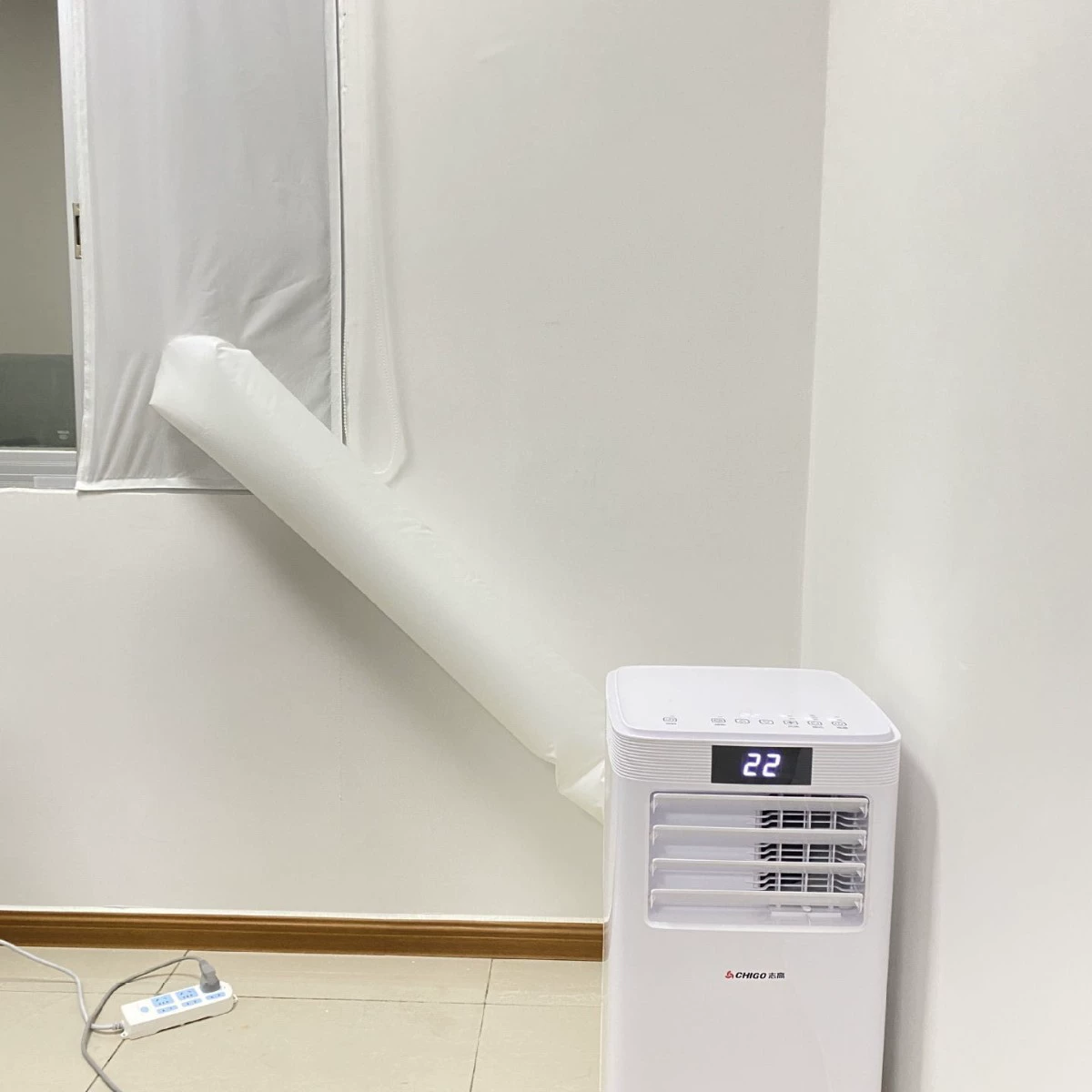 Гибкий мобильный кондиционер герметичный комплект анти-беговой кондиционер удобный небольшой объем выхлопной трубы кондиционера мобильный кондиционер мягкая ткань