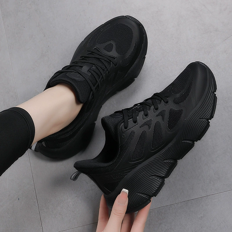 Беговая обувь для мужчин и женщин Профессиональный марафон Комфортное мягкое дно анти-скольжения амортизация легкая дышащая скакалка кроссовки кроссовки