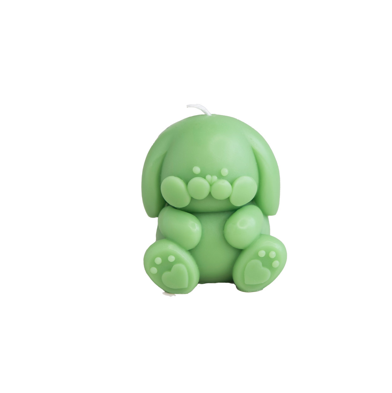 Diversión de los niños lindos oído forma de conejo vela mano regalo de los niños decoración del hogar decoración venta caliente al por mayor