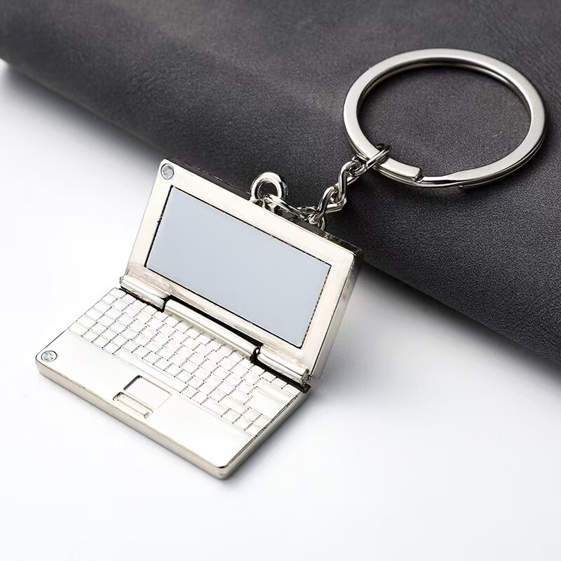 Metal laptop keychain simulation creative key chain key ring key pendant logo advertising Metal laptop keychain simulation creative key chain key ring key pendant logo advertising