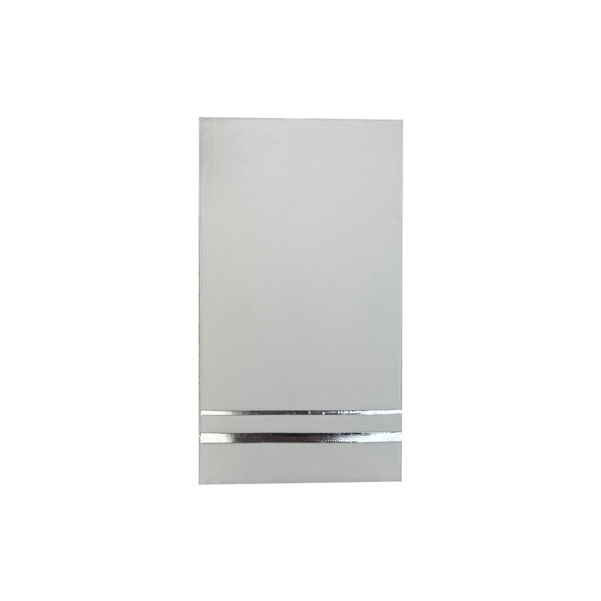 White parallel bars hot silver 50pcs