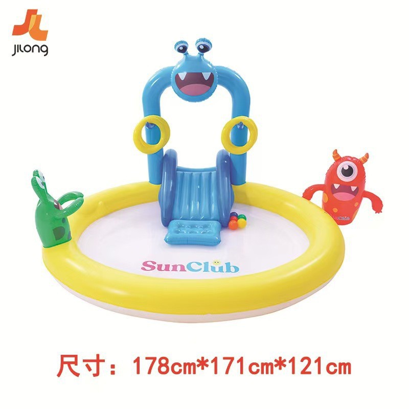 Monster play in water, swimming pool, plus size, (Physicals)