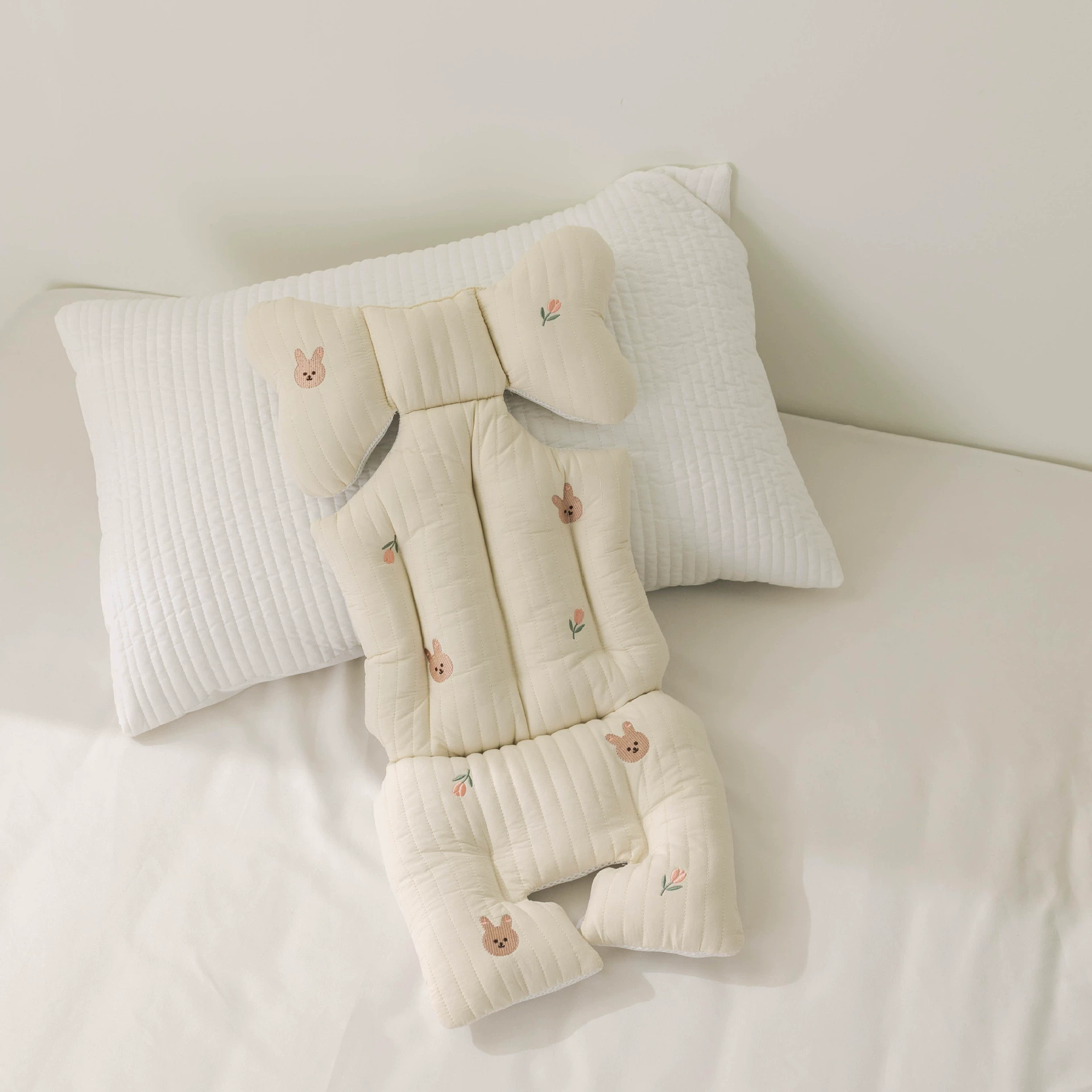 Children's walk stroller, winter pillow, South Korea, new collection, with embroidery, increased thickness