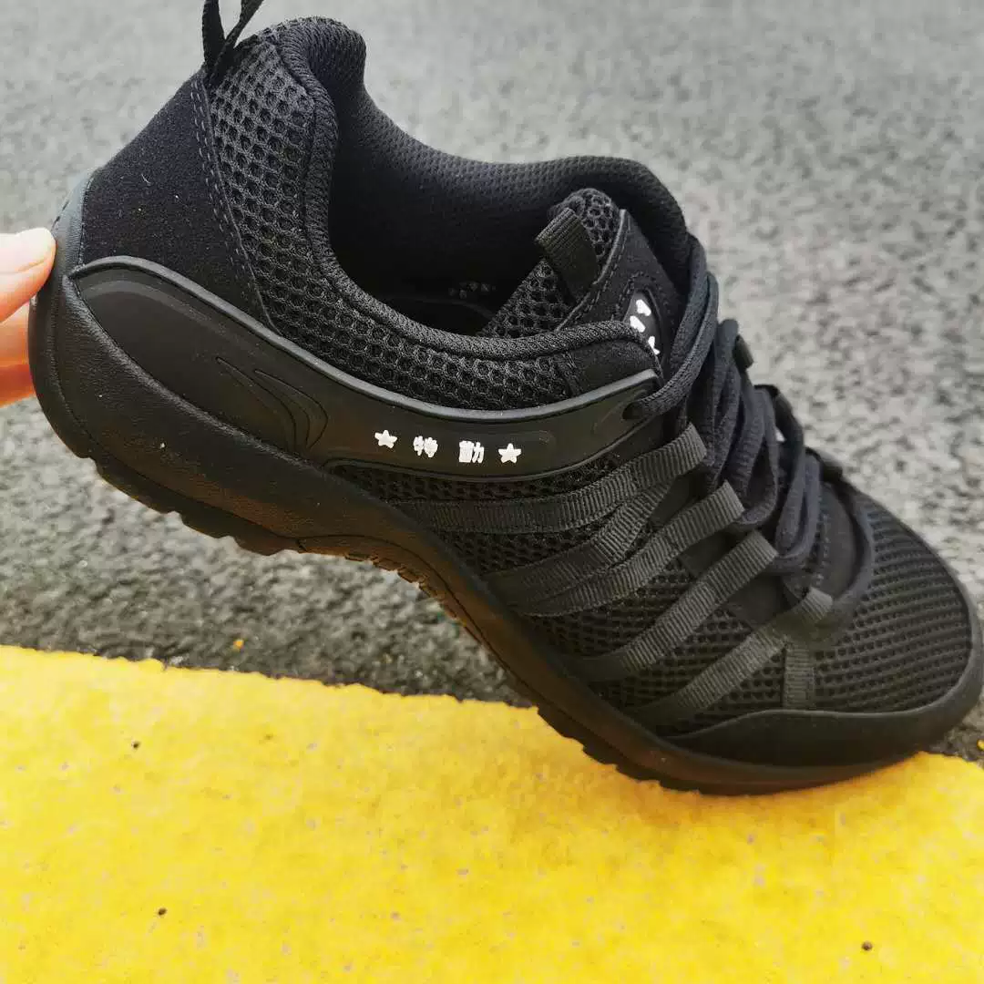 Мужские парусиновые тактические ботинки с низким вырезом, черные дышащие тренировочные туфли, обувь для специальной службы, сетчатая обувь для физической подготовки, защитная обувь