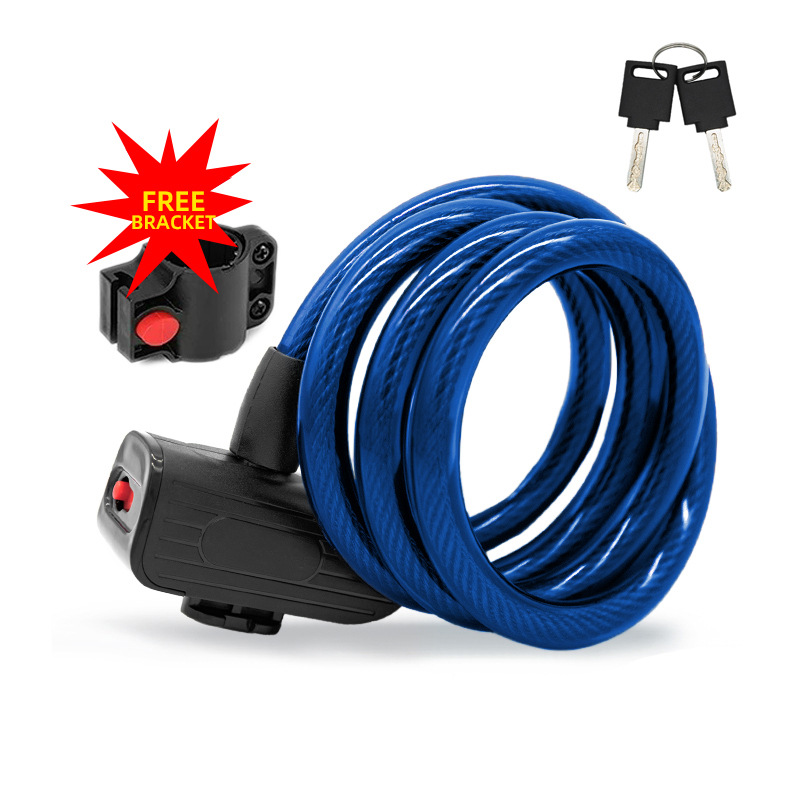 Cerradura antirrobo de bicicleta gruesa con soporte anti-shear cerradura de llave de vehículo eléctrico cerradura de anillo cerradura de bicicleta image 25