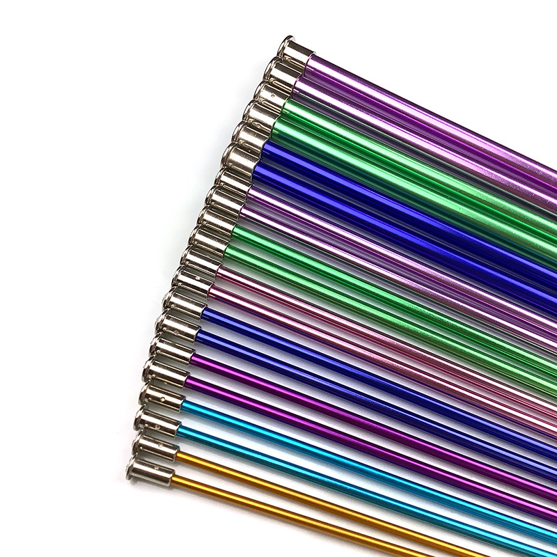 Agujas de suéter de alúmina de color con tapones 35cm con agujas de suéter de cuentas de una sola punta agujas de bufandas