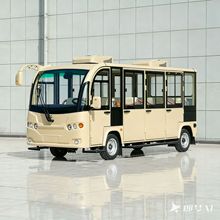 11 座封闭式带空调电动观光车 景区恒温舒适载客 全天候运营首选