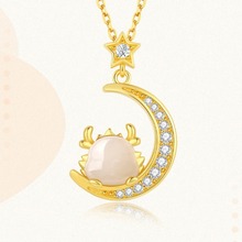 龙年女士本命年项链纯银新年和田玉吊坠轻奢小众十二生肖女友礼物