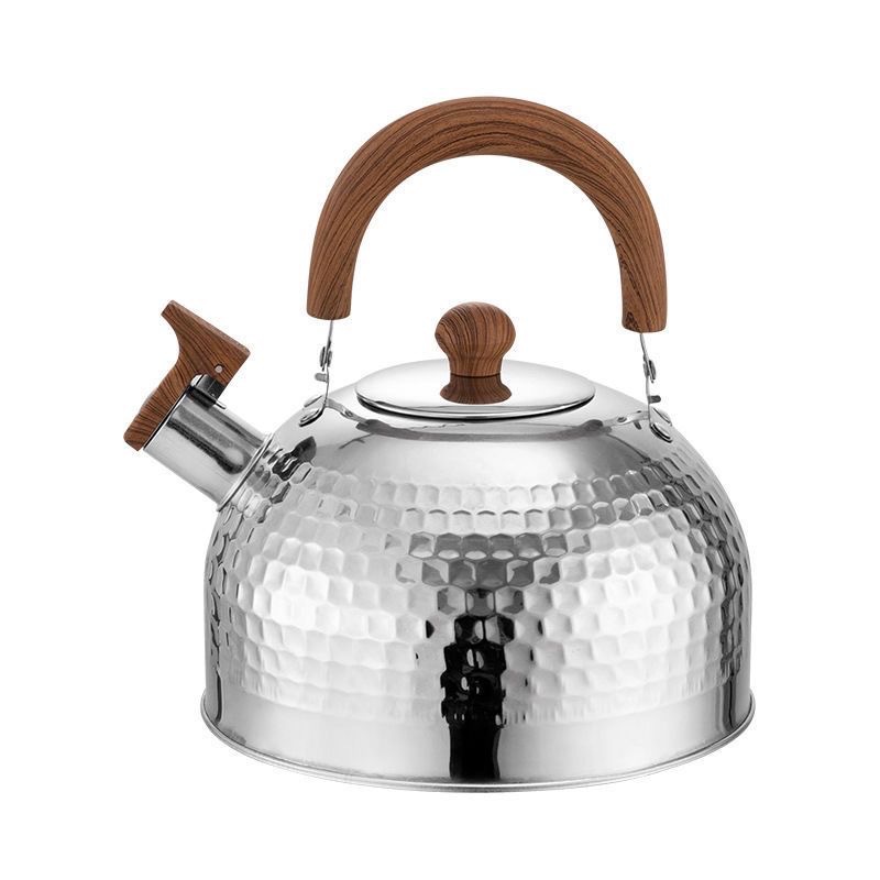 Patrón de martillo de hervidor de acero inoxidable transfronterizo olla plana olla de sonido hervidor de agua hervidor de silbido