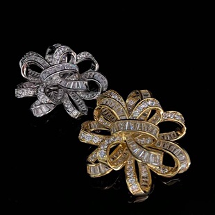 Korean Fashion Flower Zircon Brooch Creative Atmospheric Suit Coat Cheongsam Clothing Accessories Wedding Corsage Gift