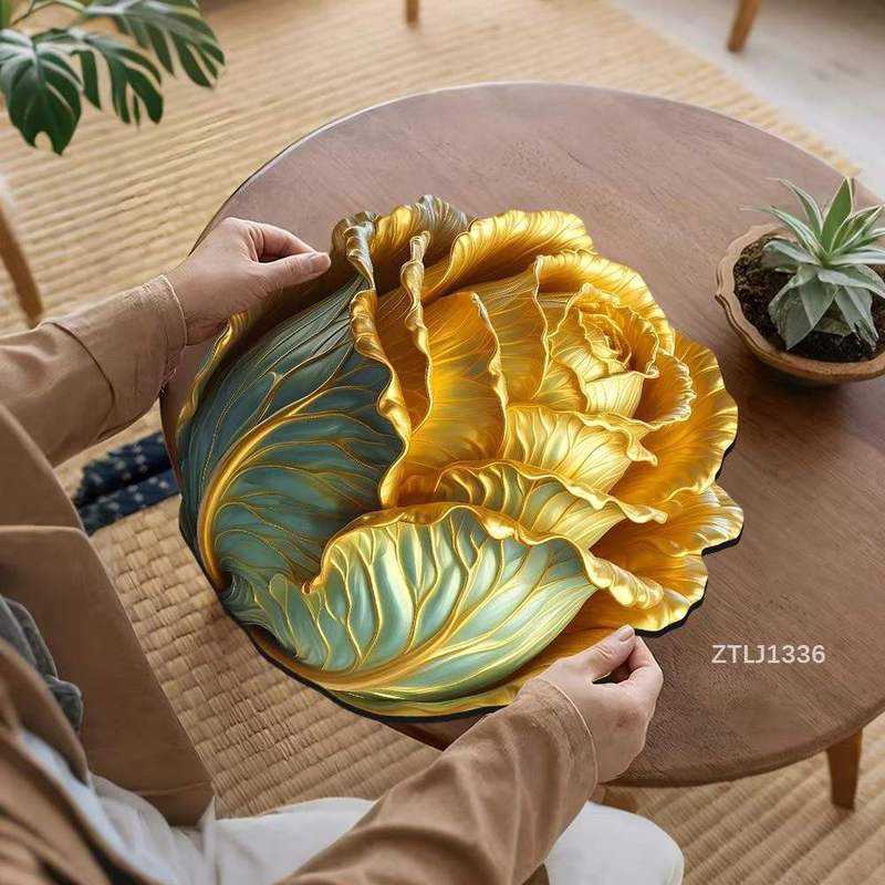 3D立体白菜硅藻泥沥水垫咖啡机吸水速干杯垫厨房餐垫防烫现货批发|undefined