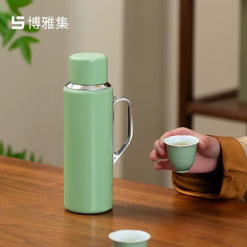 博雅集焖茶壶大容量保温壶316不锈钢老白茶闷泡茶壶批发长效保温
