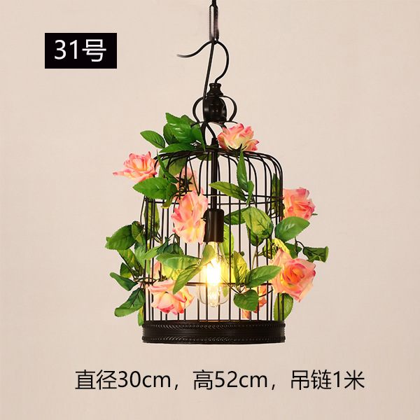 Lámpara Colgante Industrial para Plantas de Hierro Decorativa para Restaurante Bar y Cafetería