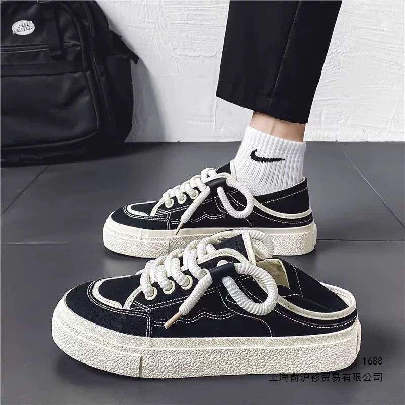 Summer Dual-Wear Low-Top Men's Shoes 2026 Thin Sneakers Canvas Shoes Breathable Niche Casual Sports Student Shoes Summer Dual-Wear Low-Top Men's Shoes 2026 Thin Sneakers Canvas Shoes Breathable Niche Casual Sports Student Shoes