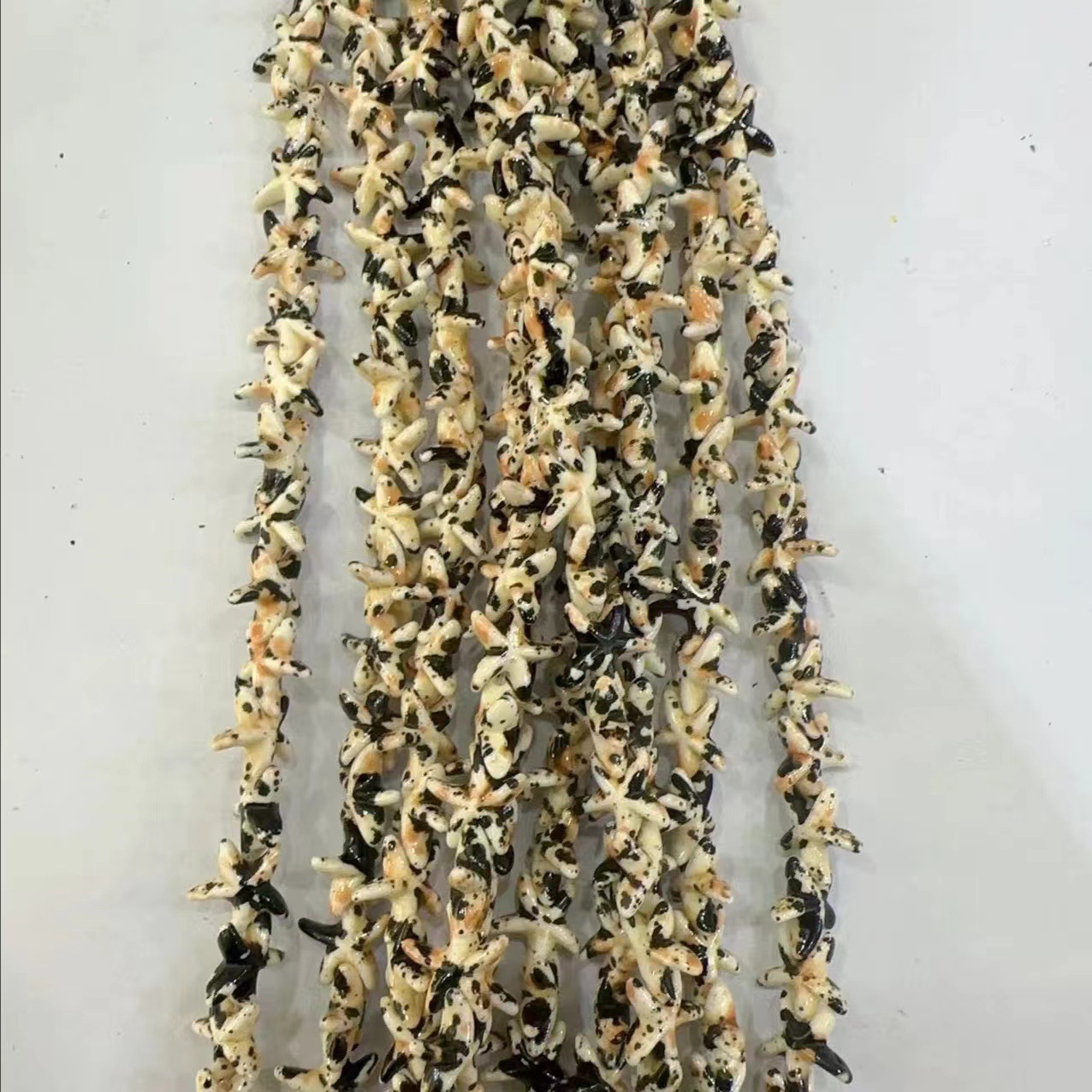 Ventas transfronterizas de coloridas estrellas de mar de piedra de pino cuentas semiacabadas DIY accesorios accesorios materiales de joyería hecha a mano