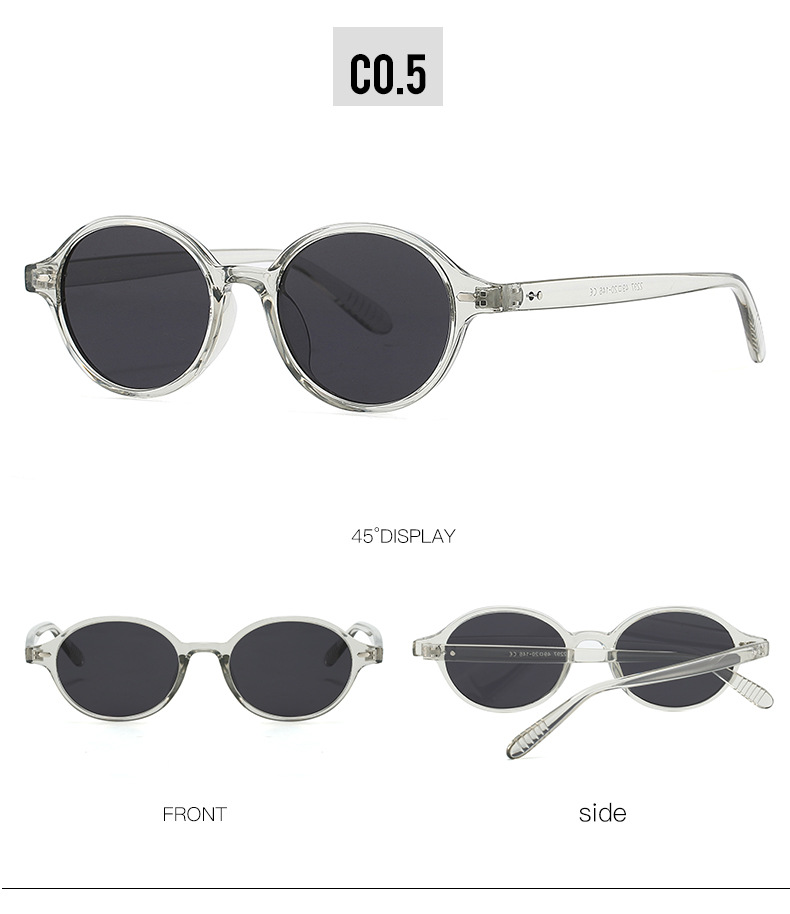 Elegant Streetwear Color Block PC UV400 Protection Oval Frame Full Frame Glasses display picture 12