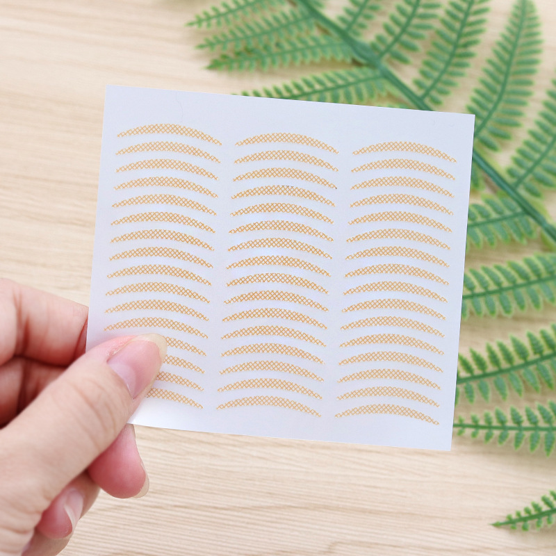 Factory Direct Sales Mesh Lace Double Eyelid Patch for Women, Seamless Natural Flesh Color Invisible Strong Adhesive Long-Lasting Men's Patch