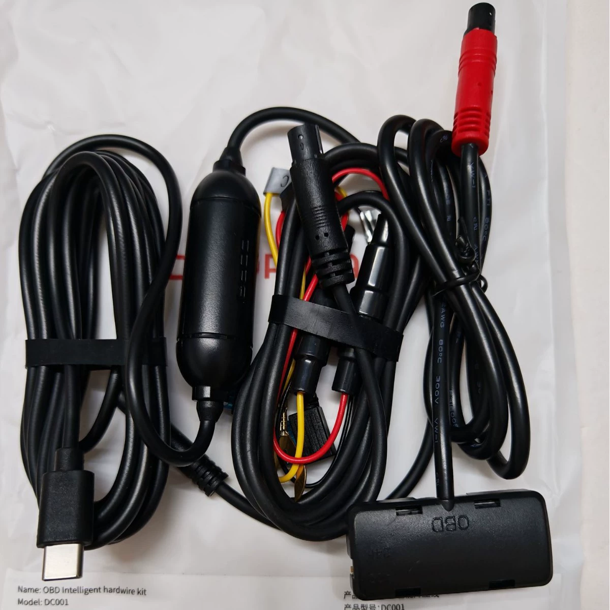 Подходит для комплекта жесткой проводки DDPAI OBD, подходит для различных регистраторов во время вождения