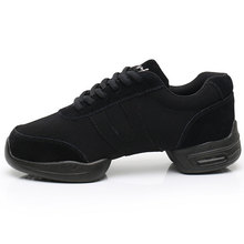 跨境网面白色运动鞋舞蹈鞋软底广场舞鞋透气鞋软底夏季爵士舞鞋女