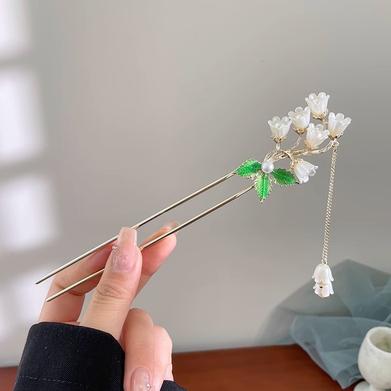 El estilo de alta sensación de miniatura caballo falda clip de cabello nuevo estilo chino tocado antiguo clip de cabello estilo nacional clip de cabello paso de cabello para mujeres image 49