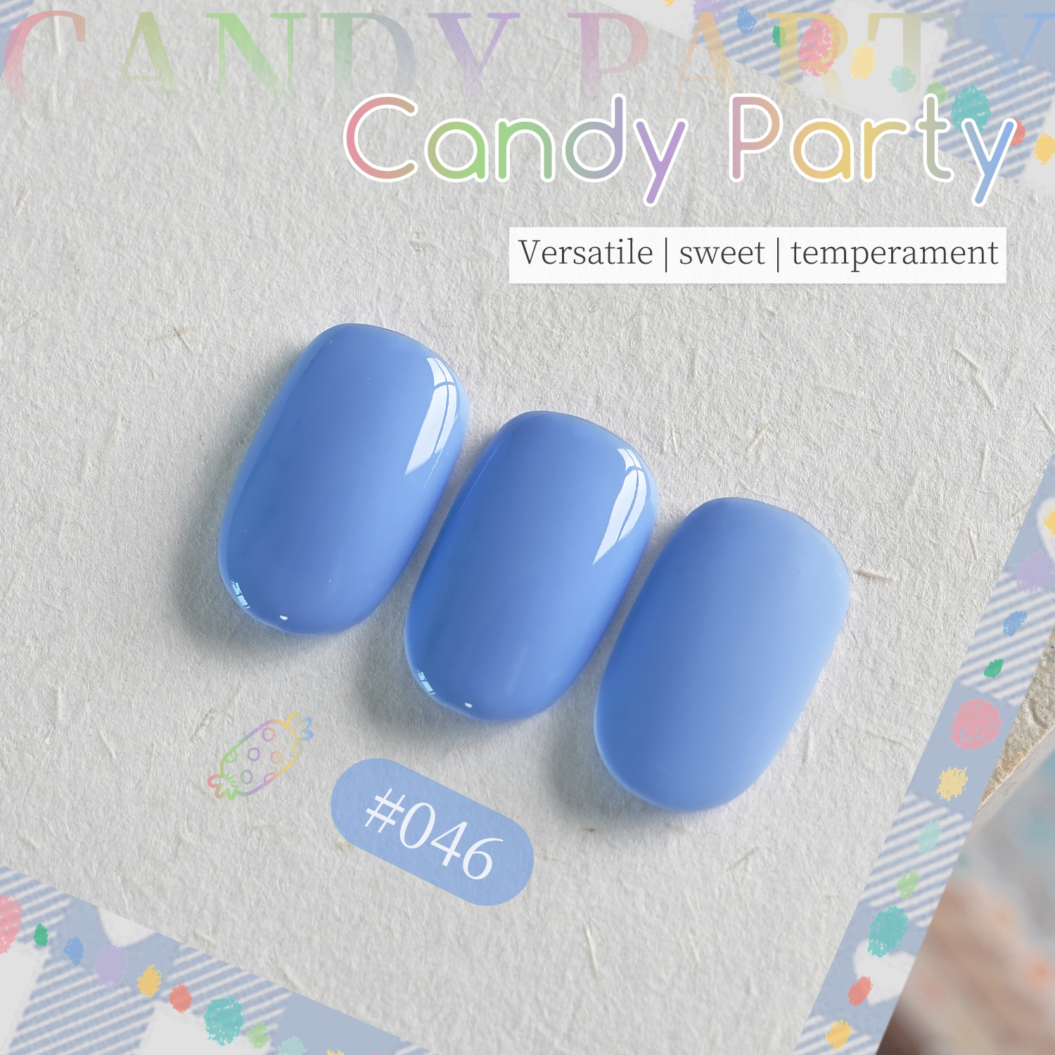 Caramelo fiesta serie de pegamento de uñas en 2025 nuevo temperamento de polvo de melocotón especial para manicuras