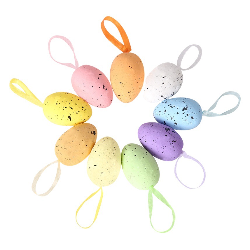 Amazon huevo de Pascua colgante Pascua simulación huevo Pascua decoración espuma adornos de huevo