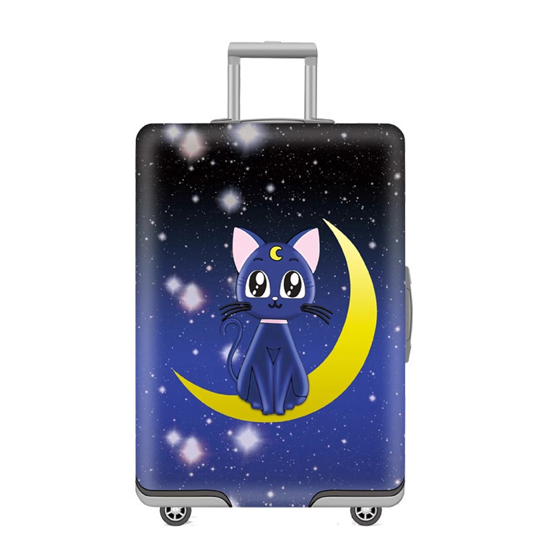 cubierta de maleta gruesa y resistente al desgaste cubierta de caja elástica caja de tracción cubierta de polvo cubierta de maleta de viaje impresión completa