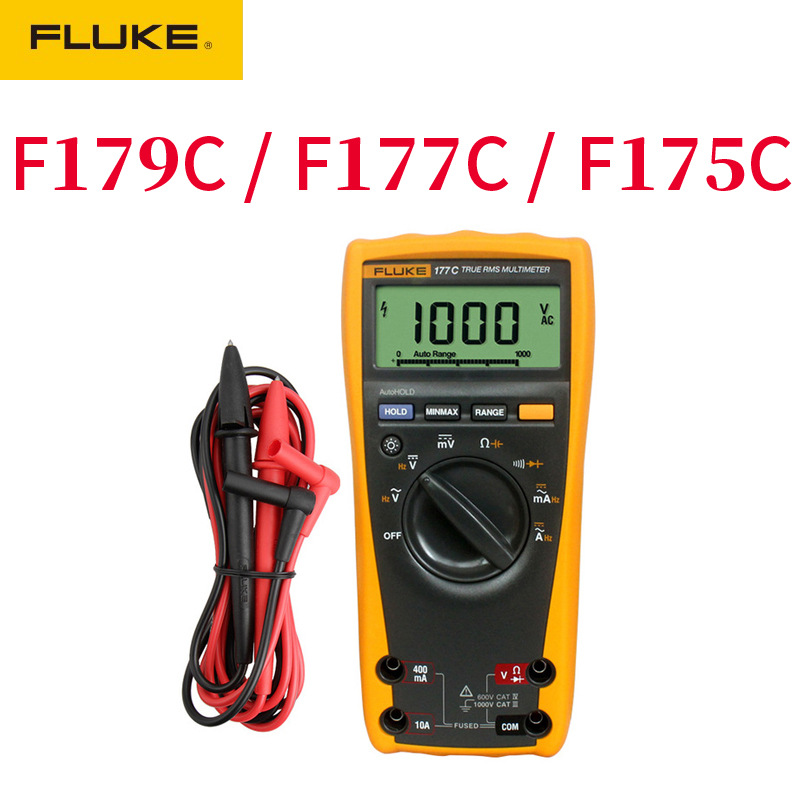 Fluke/福禄克 F179C/F177C/F175C真有效值数字万用表带测温度频率