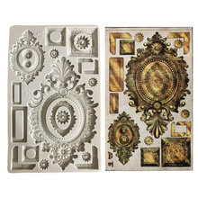 齿轮钟表零件硅胶模具 金属板翻糖蛋糕模指南针干佩斯模具diy烘培