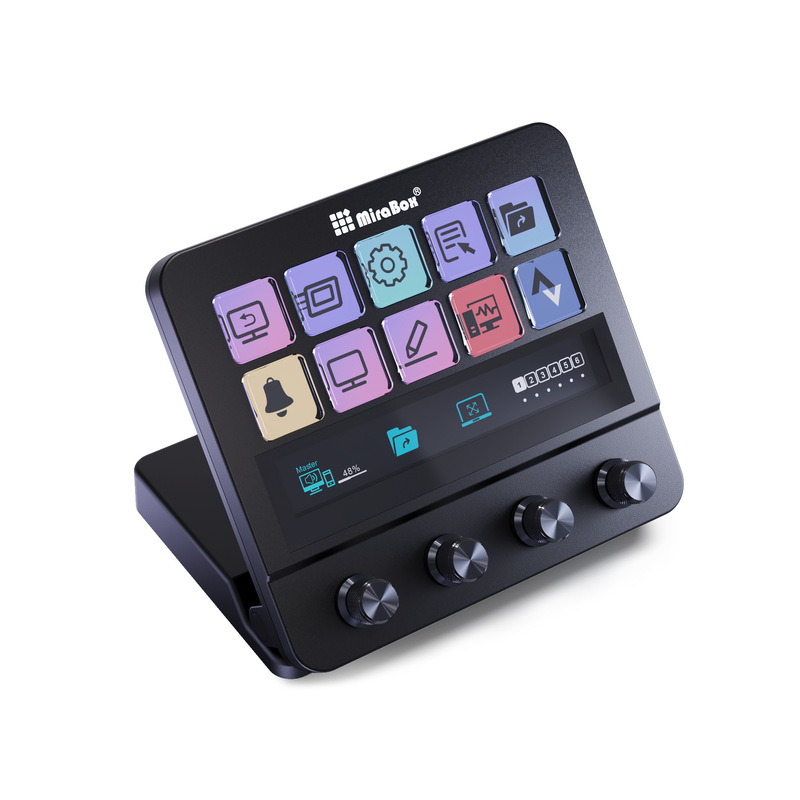 International Version Stream Dock MBox N4 Custom Keyboard/Audio Video Clip Macro Keyboard/Console International Version Stream Dock MBox N4 Custom Keyboard/Audio Video Clip Macro Keyboard/Console