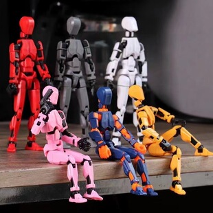 3D Printed Manual Doll Toy Lucky Doll with Movable Joints New Dummy Doll DIY Full Body Decompression God