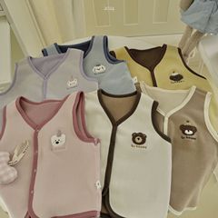 New children's vest 24 size for spring and autumn, stylish unisex children's Orli wool lined jacket inner wear for babies and young children