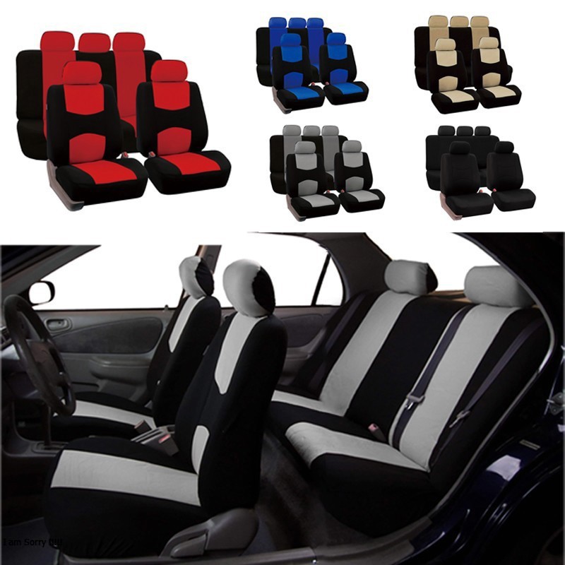 Cross-Border Hot-Selling Mexican, European, and American Foreign Trade Universal Car Seat Cover Set, 9-Piece Flat Set, All-Season Universal Seat Cushion Cover