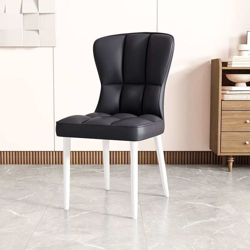 Asiento de restaurante nórdico simple respaldo superior silla de comedor de paquete flexible silla de negociación de hotel image 21