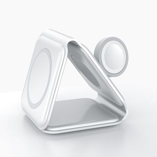 Three-in-one folding magnetic wireless charger Magsafe15W fast charging bracket for Apple 14 earphone watch