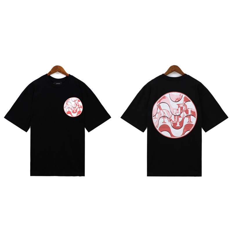 Am24 nuevo logo camiseta de manga corta número 22 lavado retro pareja tendencia deportes 5 puntos pantalones cortos traje 1ri