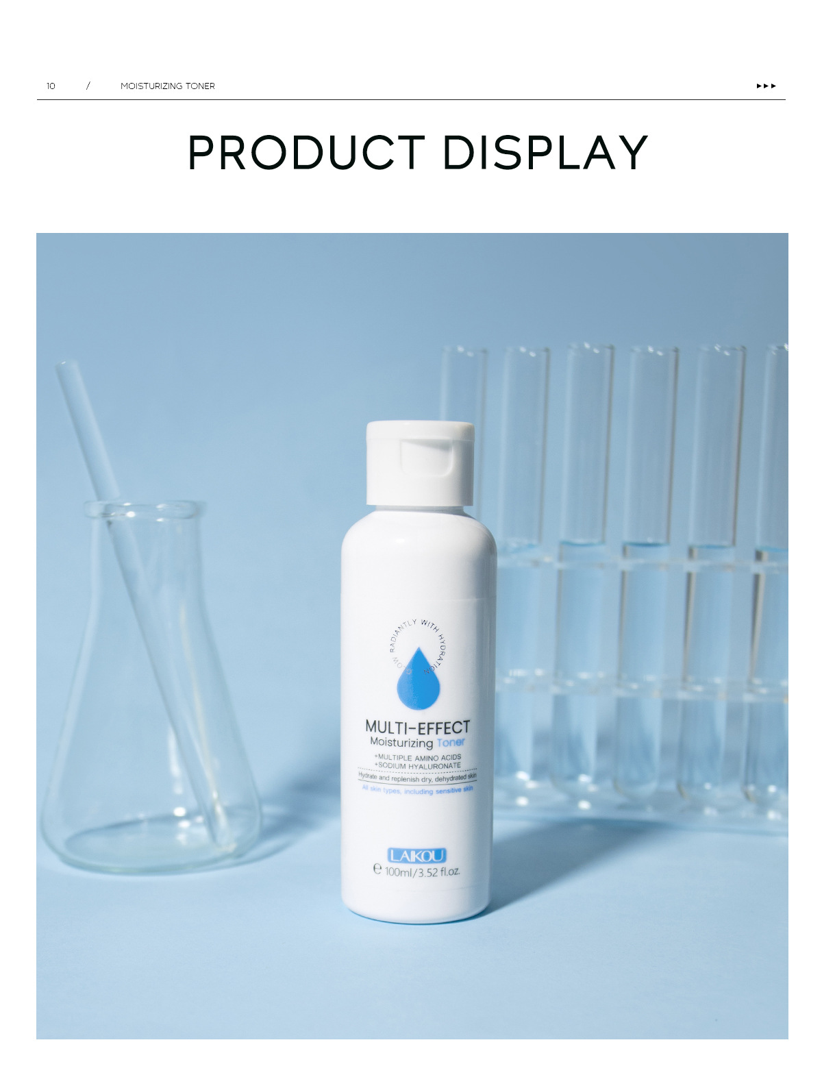 Cross-border Laicome Moisturizing Hydrating Toner 100ml Facial Care Hydrating and Moisturizing Lotion Manufacturer's wholesale in stock undefined