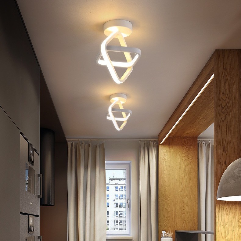 Lámpara de pasillo exclusiva transfronteriza lámpara de balcón LED moderno minimalista nórdico creativo personalizado guardarropa sala de estar lámpara de entrada