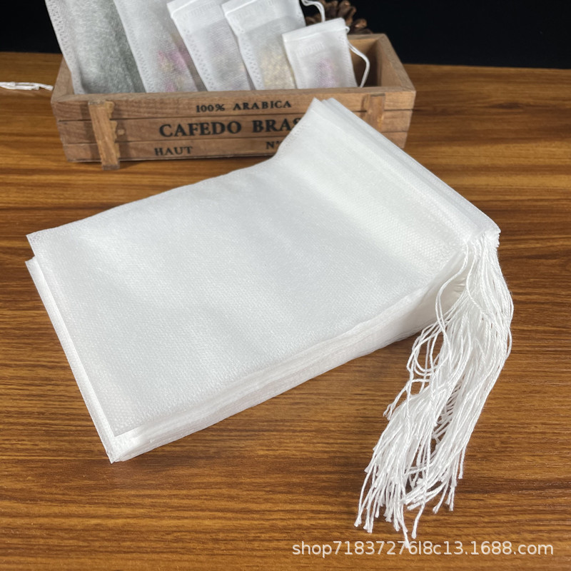 批发16*21无纺布抽线茶包袋泡茶袋一次性过滤袋煎药袋调料包布袋