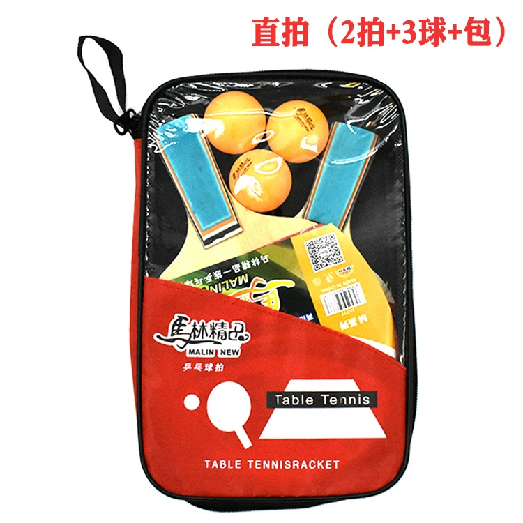 Double-sided racket for table tennis for beginners, set for students for ping pong