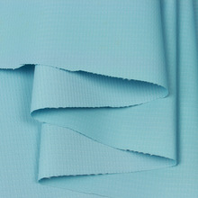 源头厂家 春亚纺双线格中点PU二次涂层防水布 户外冲锋衣校服面料